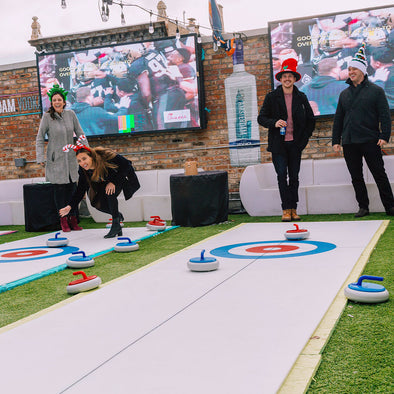 Pro-Curl 150 Curling Rink, 1/2" X 5' X 30' - PolyGlide Ice